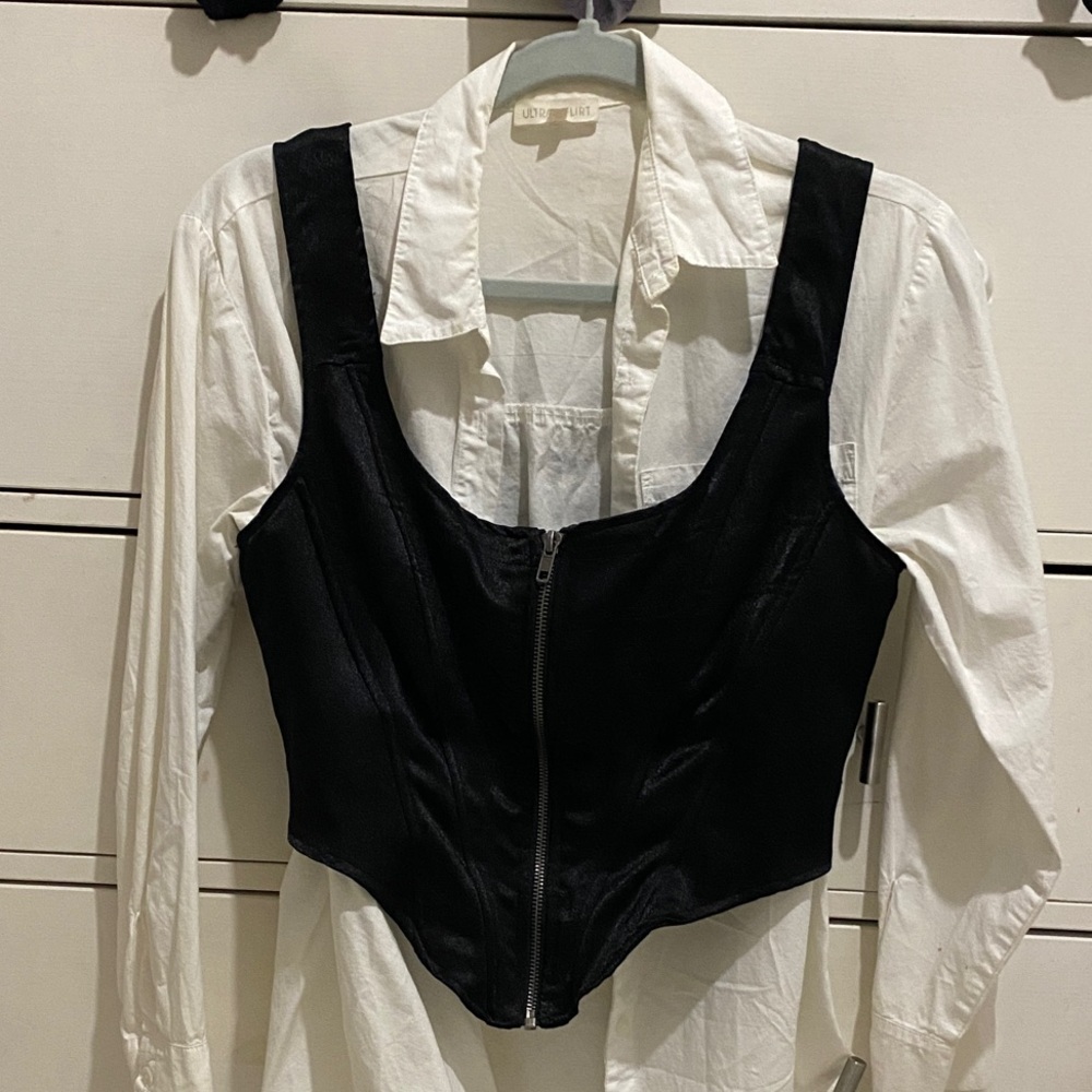 Corset Zippered Women's Top